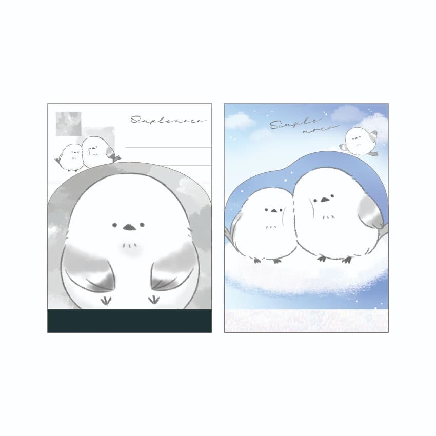 ダイカットミニメモ/ずっとシマエナガ